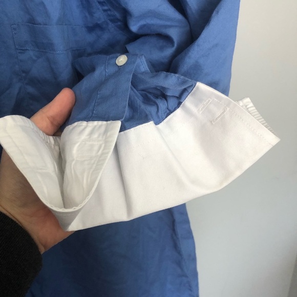 Donald Trump signature luxury french cuff blue Dress shirt 16 - Picture 8 of 8